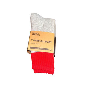 Field & Stream Unisex Socks S Gray/Red
